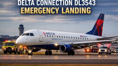 delta connection dl3543 emergency landing