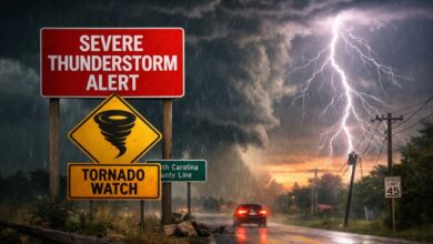 multiple severe thunderstorm alerts issued for south carolina counties